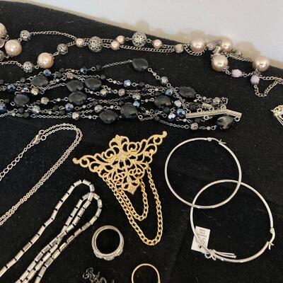 Mixed Jewelry Drawer Contents with 25+ Pieces