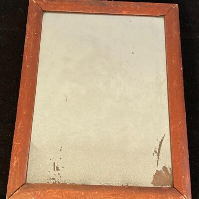 Antique 1800s Wall Mirror 10.5â€w x 13.5â€h
