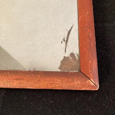Antique 1800s Wall Mirror 10.5â€w x 13.5â€h