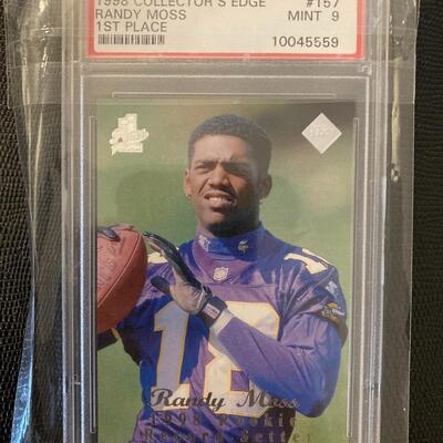 1998 collectors edge #157 Randy Moss PSA graded Mint 9