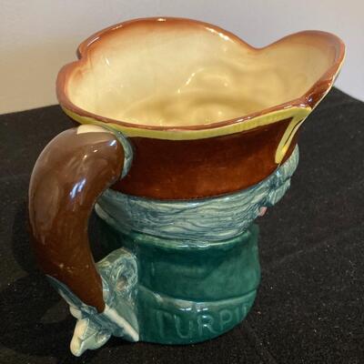 Vintage Royal Doulton Dick Turpin Mask Up Large 6â€h Character Jug Mug