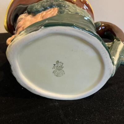 Vintage Royal Doulton Dick Turpin Mask Up Large 6â€h Character Jug Mug