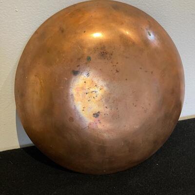 Mid Century Enamel on Copper 9.5â€ Plate