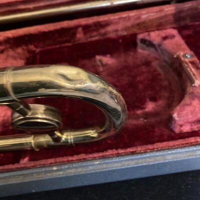 Vintage Lafayette Couesnon Paris Trombone with Case & Mouthpiece Made in France