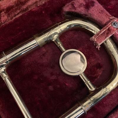 Vintage Lafayette Couesnon Paris Trombone with Case & Mouthpiece Made in France