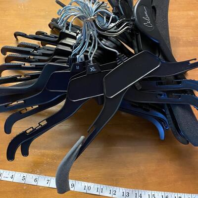 Lot of 30 Dillards black hangers