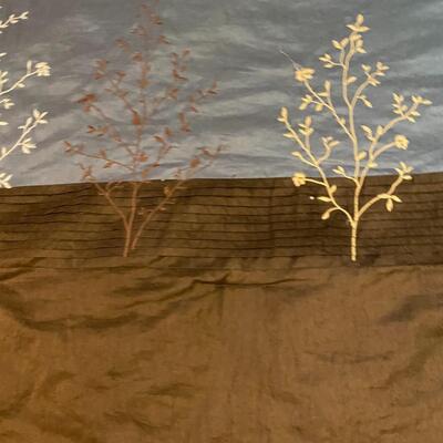 Queen size comforter brown and steel blue Sonoma