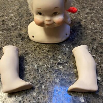 Seeley Doll head and legs porcelin