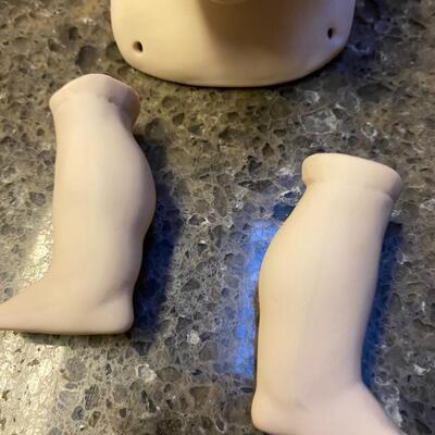 Seeley Doll head and legs porcelin