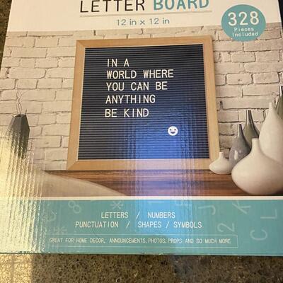 New Letter  Board 12"x12" 328 pieces