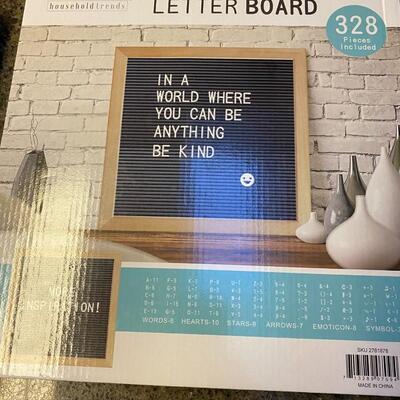 New Letter  Board 12"x12" 328 pieces