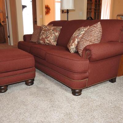 Flex steel Couch and Ottoman