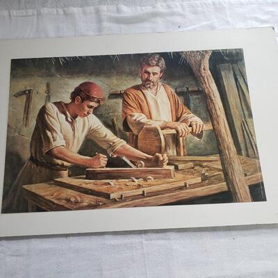 Woodworking litho Bible