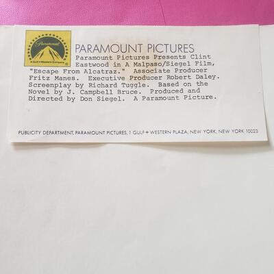 Clint Eastwood publicity photos Paramount pictures movie Alcatraz