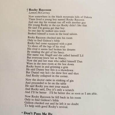 Beatles white album original poster has damage