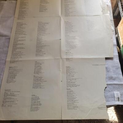 Beatles white album original poster has damage