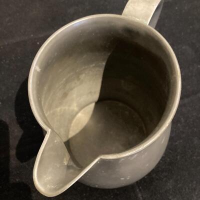 Vintage John Alden Pewter Pitcher 7"