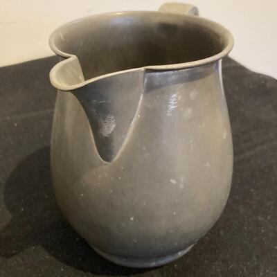 Vintage John Alden Pewter Pitcher 7"