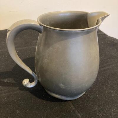 Vintage John Alden Pewter Pitcher 7"