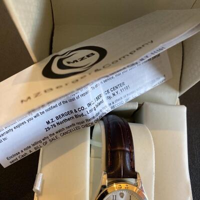 Precision by GRUEN Diamond Dial Watch with Box and Paperwork