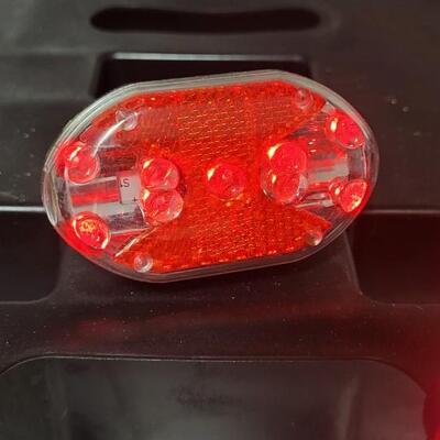 Lot 27: (3) Working Bike LED Red Safety Light Flashers