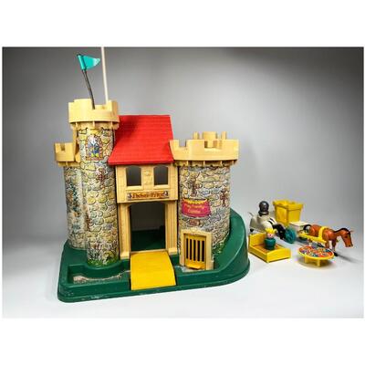 #993 Little People Play Family FISHER-PRICE CASTLE FLOOR REPLACEMENT LITHO 