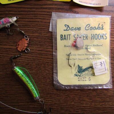 LOT 36  PLANO DOUBLE SIDED ORGANIZER AND FISHING LURES