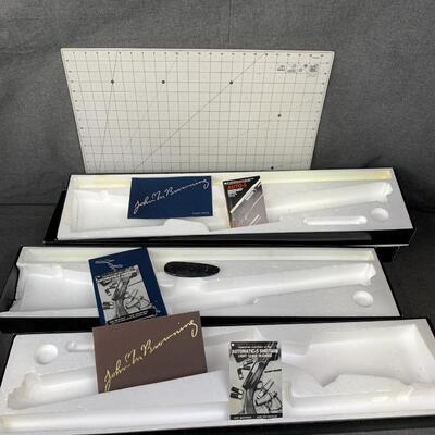 #341 Rifle Stock Butt Plate & 3 Browning Special Edition Boxes With Papers *NO GUNS*