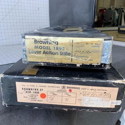 #342 Browning Rifle Empty Boxes