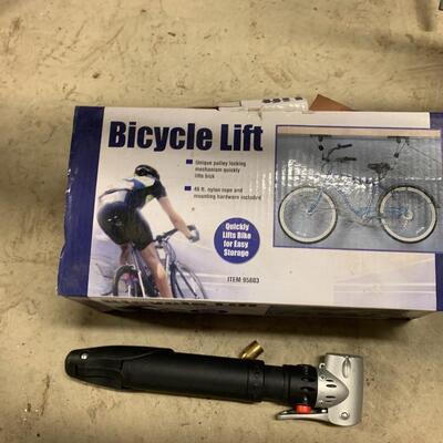 2 Bicycles, roof rack, Pulley Lift and Bike stand