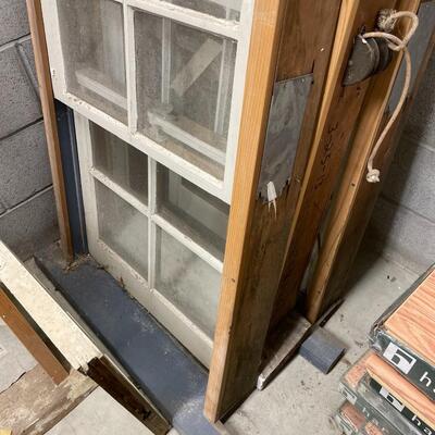Antique double hung windows