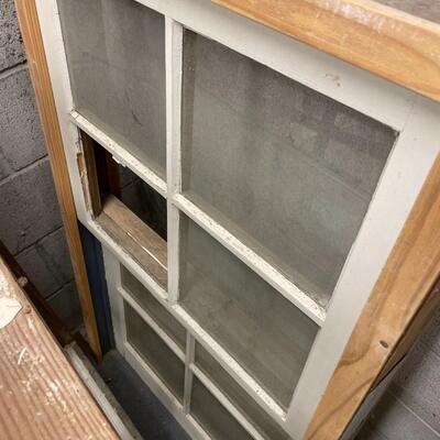 Antique double hung windows