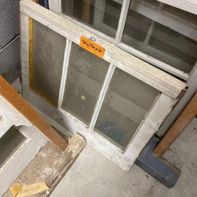Antique double hung windows