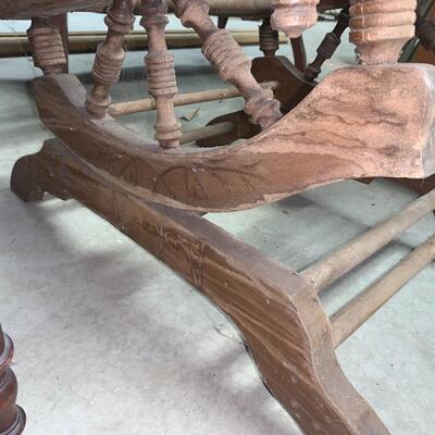 4 Victorian chairs, damaged
