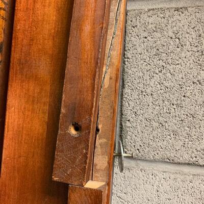 Pair of twin bed frames - antique