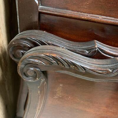 Pair of twin bed frames - antique