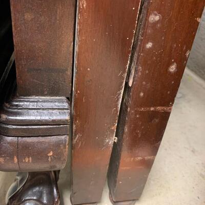 Pair of twin bed frames - antique