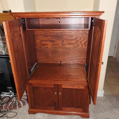 Oak Entertainment Cabinet