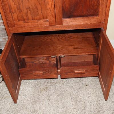 Oak Entertainment Cabinet