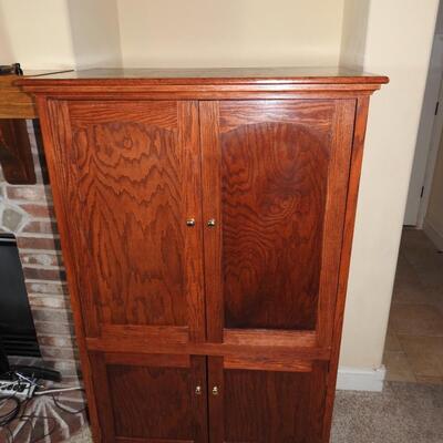 Oak Entertainment Cabinet
