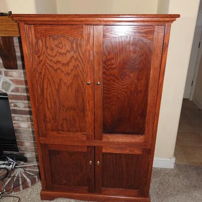 Oak Entertainment Cabinet