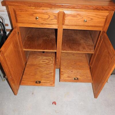 Oak Storage Cabinet