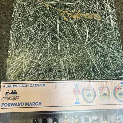Lot of 2 puzzles Nutcrackers and needles in a haystack