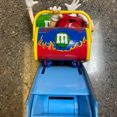 M & M Candy dispenser works wild thing roller coaster
