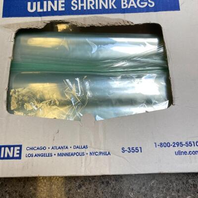 Open Partial Bag of Uline Shrink BAGS