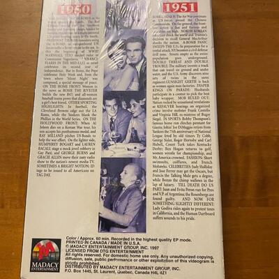 VHS Tape Great Events which shaped our lives Memories of 1950-1051 new sealed