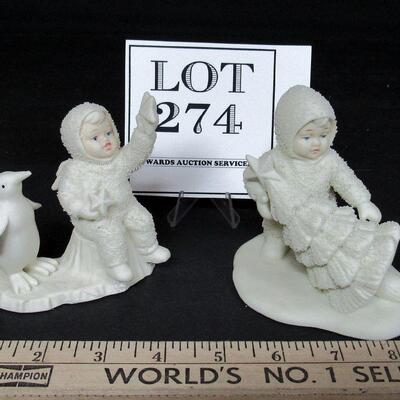Lot of 2 Older Dept 56 Snowbabies
