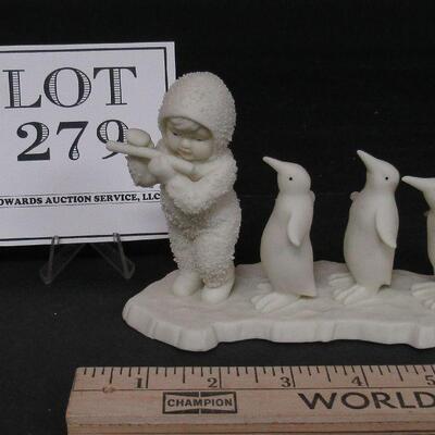 Vintage Dept 56 Snowbaby With Penguins