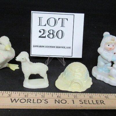 3 Dept 56 and One Other Figurines
