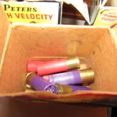 LOT 78  PARTIALLY FULL BOXES OF DUCK/PHEASANT SHOT GUN SHELLS